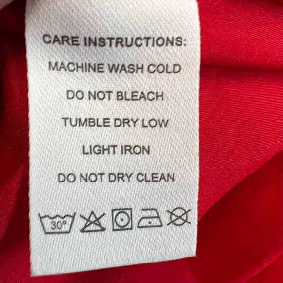 Made With Love Bandana Paisley Dress Womens Size M Red/White Lightweight Lined - Picture 12 of 13